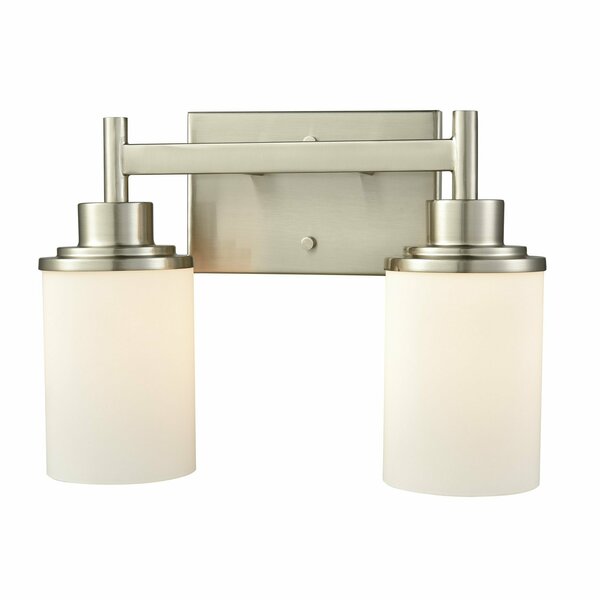 Thomas Belmar 13'' Wide 2-Light Vanity Light - Brushed Nickel CN575212